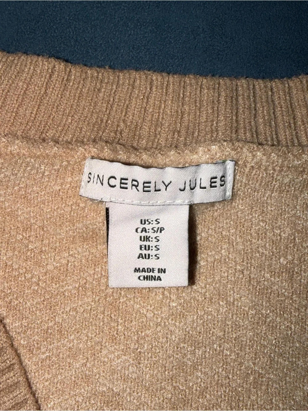 Sincerly Jules Chevron Knit Button-Up Cardigan in Cream